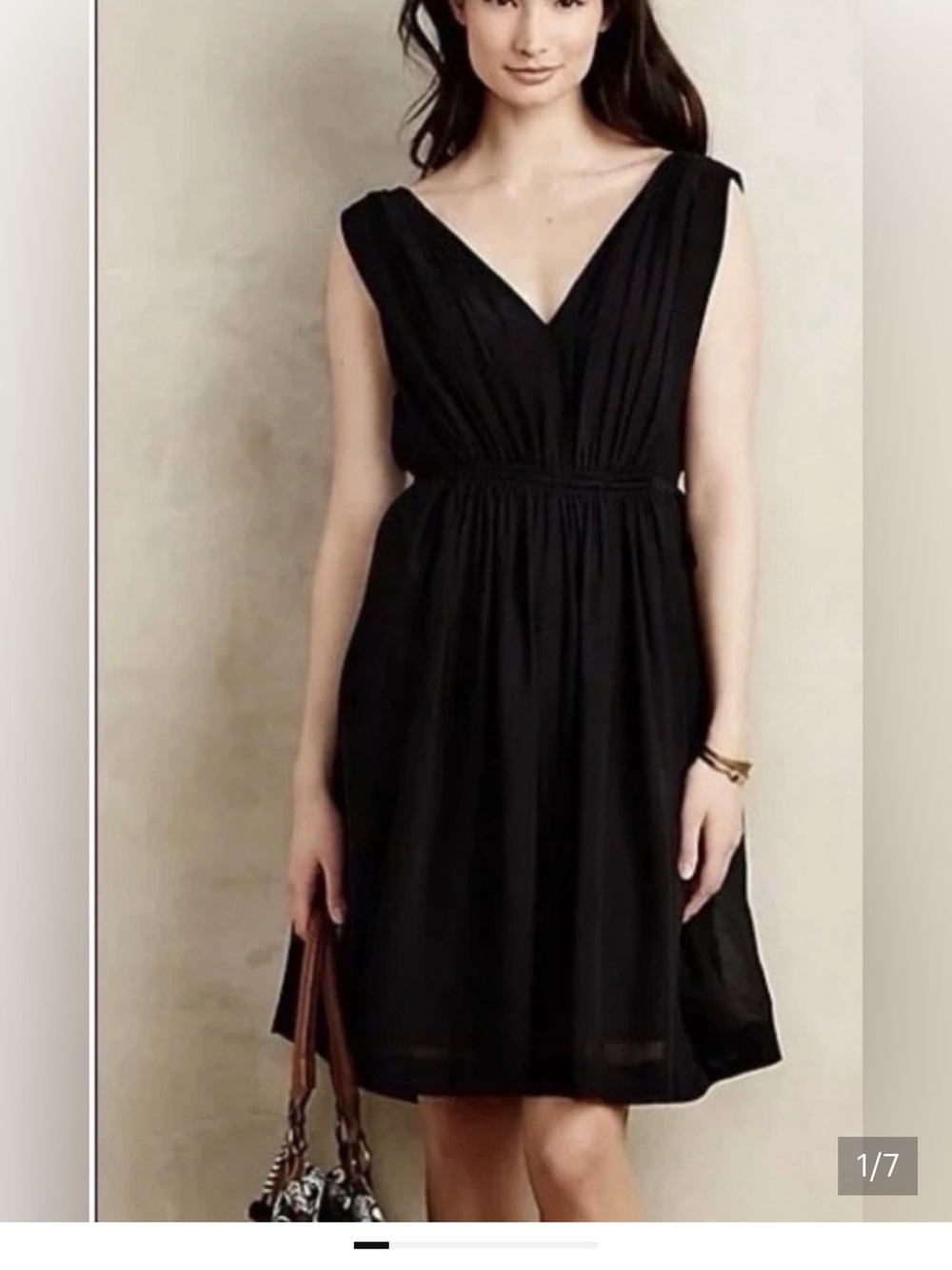 HD in Paris Black V-Neck Sleeveless Midi Dress